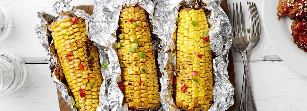 Roasted Sweet and Spicy Corn on the Cob Lion Lemon Herb