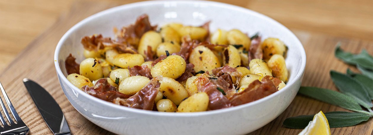 Whirl Lemon Butter Gnocci Prosciutto 1