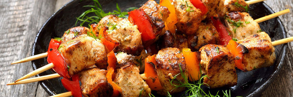 Garlic skewers